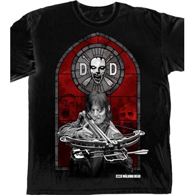 Walking Dead - T-Shirt Daryl Dixon Stained Glass (M)