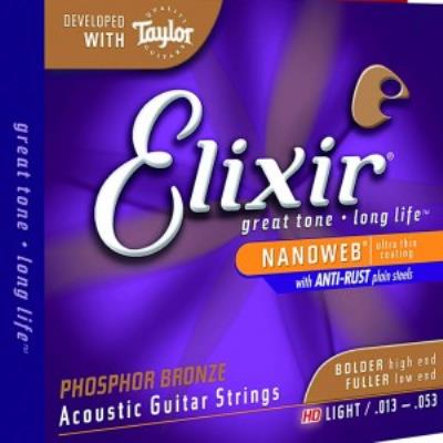 16182 Elixir Nanoweb Phosphore Bronze Hd Light - Jeu De Cordes