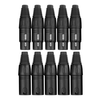 Pronomic XFXMPLUG Noir XLR Femelle - 2X5 pièces