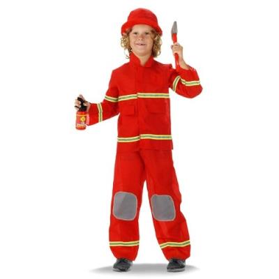 Pompier Costume De Pompier Pour Enfant Enfants Costume 6-9 Ans Taille M Unbekannt F-21879