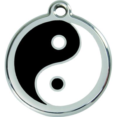 Meilleurs prix pour Médaille Chien Red Dingo Yin Yang Noir 30Mm