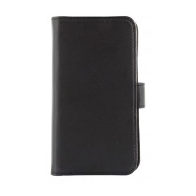 Coque magnétique et portefeuille en cuir véritable pour Samsung Galaxy S6 HOLDIT - 610933 Noir