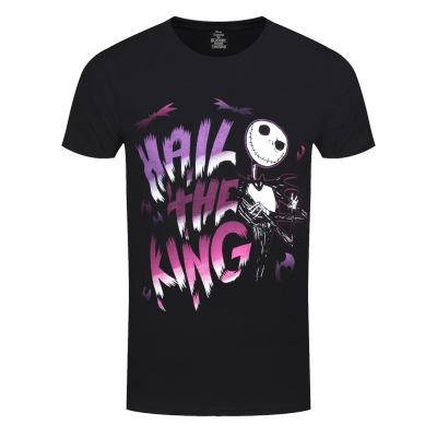 The Nightmare Before Christmas T-Shirt Hail The King Homme Noir