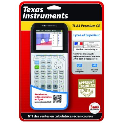 TI 83 Premium CE Texas Instruments - Approuvé par les Familles