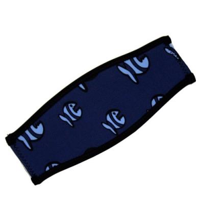 Iq-company allover fish 2360_red 371602_2360_stk élastique de rechange pour masque de plongée mixte marine royale taille unique