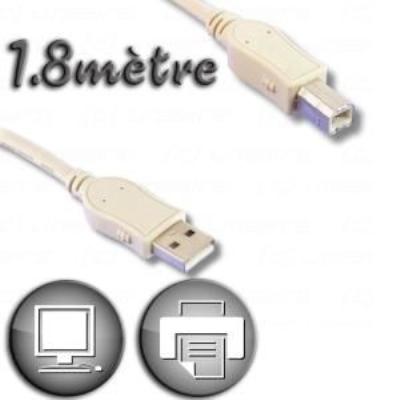Lineaire - Câble USB - USB type B (M) pour USB (M) - 1.8 m
