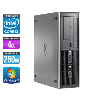 Unité centrale HP Elite 8100 SFF - Noir - Intel Core i3-550 / 3.2 GHz - RAM 4 Go - HDD 250 Go - DVDRW - Gigabit Ethernet - Windows 7 Professionnel