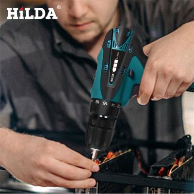 HILDA perceuse électrique tournevis sans fil batterie au lithium