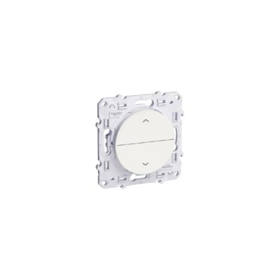 Poussoir Volet Roulant Schneider Odace S520227 - 2 Boutons + Stop - Neuf