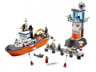 LEGO - Le bateau et la tour de contrôle des garde-côtes État correct - Lego reconditionné disponible sur Fnac
