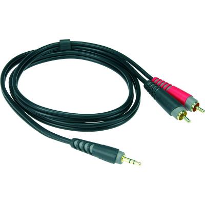 Accessoires guitares KLOTZ AY7-0300 ENREGISTREMENT MOBILE OUT CÂBLE Y NOIR 3 M Cables adaptateur