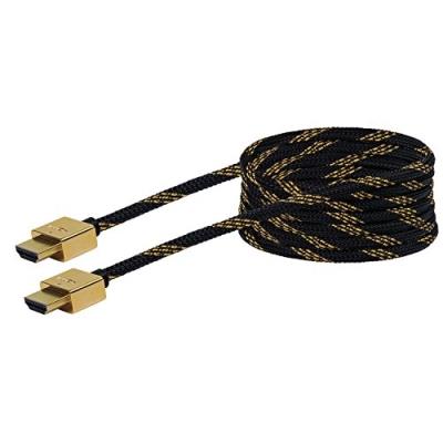 Schwaiger hdmi-kabel 2,5m slim vergoldet hdmsl25531