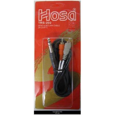 Hosa Technology Trs-202 Câble 2 M Noir, Gris, Orange, Blanc