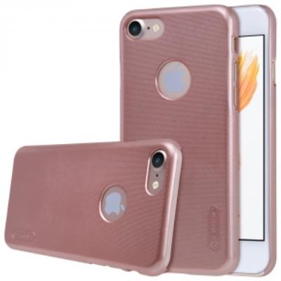 Coque de protection Frosted Shield rose et film écran pour iPhone 7