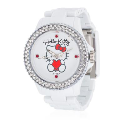 Montre Hello Kitty Uto White/JHK9904-18 en Plastique Blanc