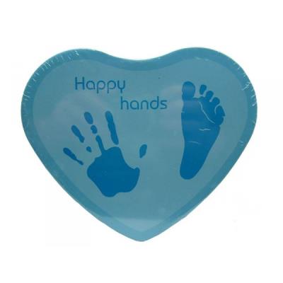 Kit empreintes bébé Happy Hands bleu
