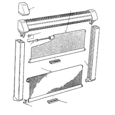 Dometic campingbedarf verdunklungs-rollostoff 24753