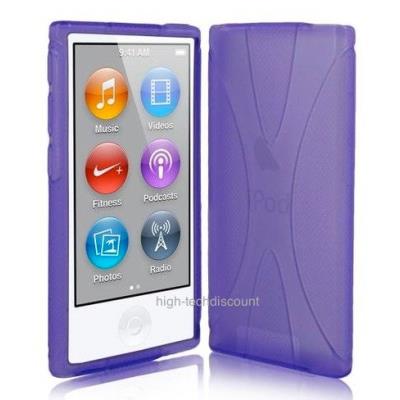 Housse etui coque pochette silicone gel fine pour Apple iPod Nano 8eme generation  - MAUVE