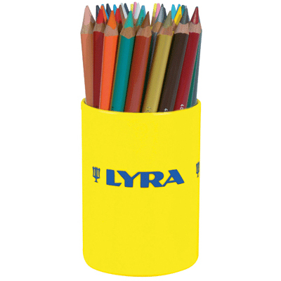 Lyra - Crayon De Couleur Triangulaire Assorti - Pot De 36