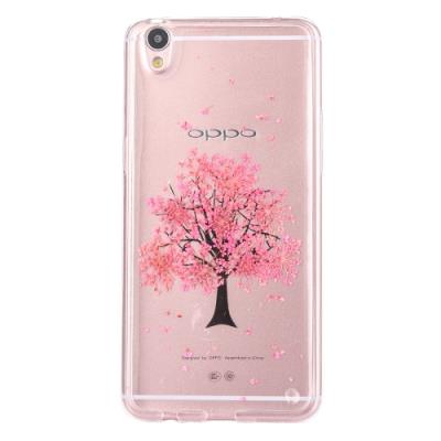 OPPO R9 Plus Coque Protection TPU Transparent Fleurs