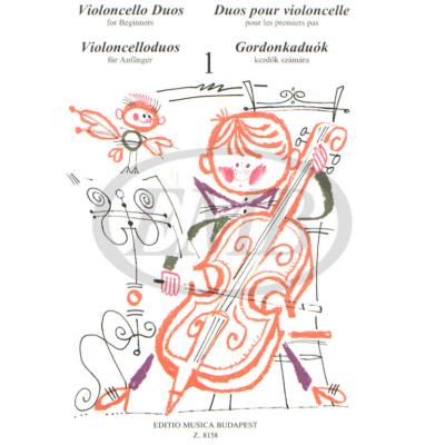 Partitions classique EMB (Editio Musica Budapest) VIOLONCELLO DUOS FOR BEGINNERS VOL.1 Violon