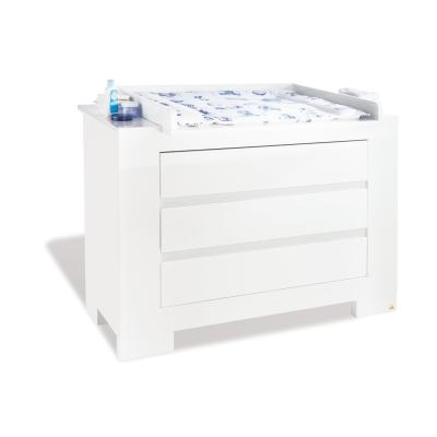 PINOLINO Commode à langer extra large Sky laqué blanc brillant