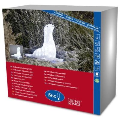 KONSTSMIDE 6151-203 OTARIE ACRYLIQUE 56 LED BLANC + CÂBLE TRANSPARENT 24 V
