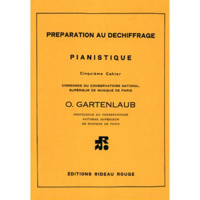 Méthodes et pédagogie RIDEAU ROUGE GARTENLAUB - PREPARATION AU DECHIFFRAGE PIANO - FORMATION MUSICALE Formation musicale - solfège