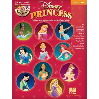 Beginning Piano Solo Play-Along Vol.010 Disney Princess + Cd