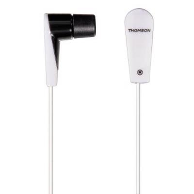 Thomson ear3122w bk casque stéréo prise jack avec clip magnétique 3,5 mm noir et blanc