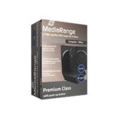 MediaRange Retail pack 4er-DVD-Box - jewel case voor opslag DVD's