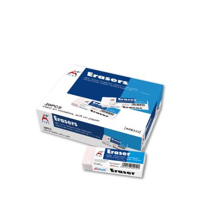 Gomme Plastique Rectangle 6 x 2,2 cm