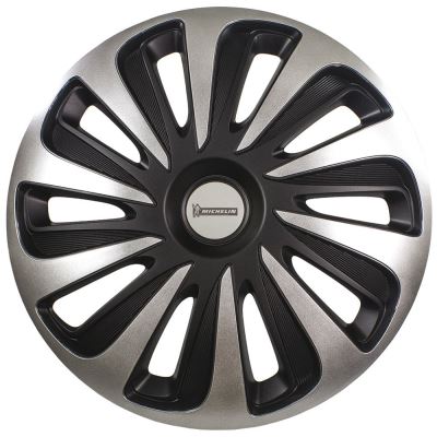 MICHELIN 009124 boîte 4 enjoliveurs 17 NVS 3D Black Edition, Set de 4