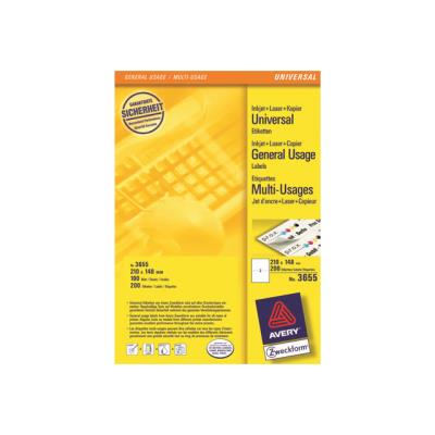 Avery Zweckform 3655 - etiketten - 400 etiket(ten)