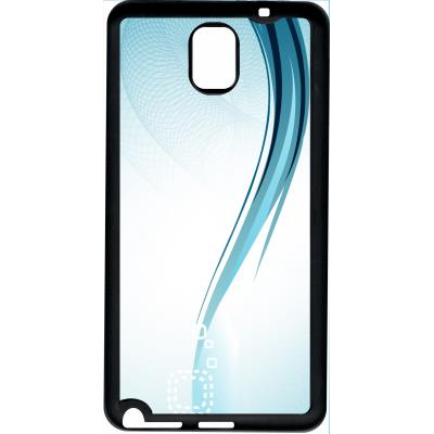 Coque samsung note 3 forme bleu arrondi