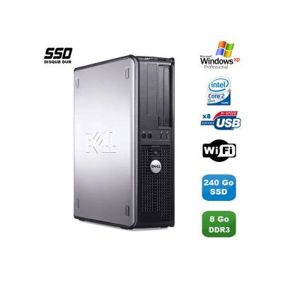 Pc dell optiplex 380 dt core 2 duo e7500 2,92ghz 8go ddr3 240go ssd win xp pro