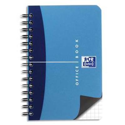 Lot de 10 Carnets reliure spirale, Format 9 x 14 cm, 180 pages, petits carreaux papier 90g