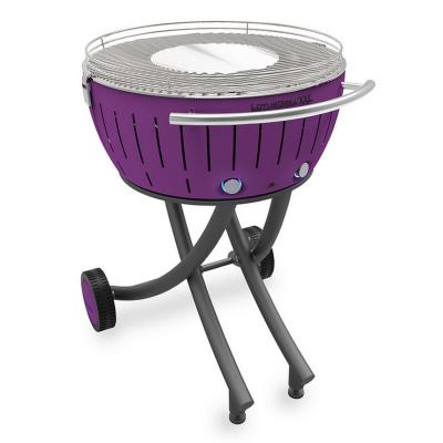 Lotusgrill - barbecue à charbon portable 60cm lilas avec housse - lg-li-600