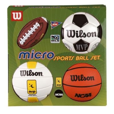 Wilson micro sports ensemble de 4 mini-ballons