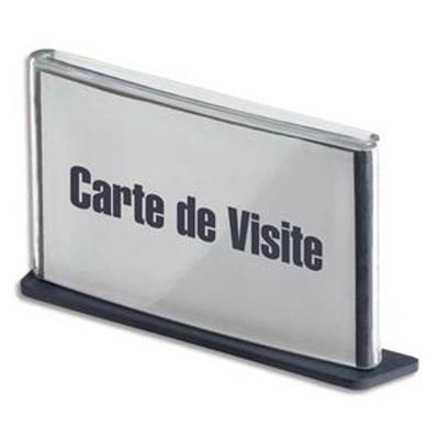 Plaque de porte format carte de visite coloris anthracite