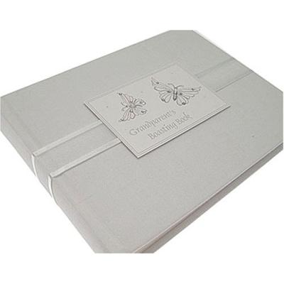 white cotton cards - b30sg - grandparents boasting book - album photo - papillon