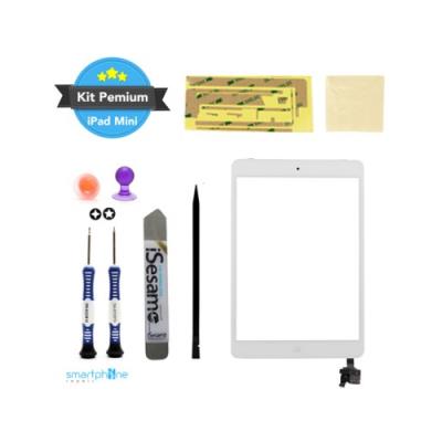 Kit premium réparation vitre tactile ipad mini - blanc