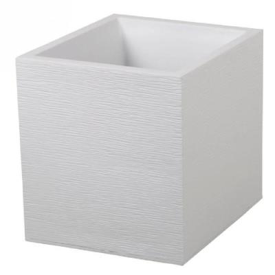 Eda pot carré graphit 39cm - contenance 35l - blanc cérusé