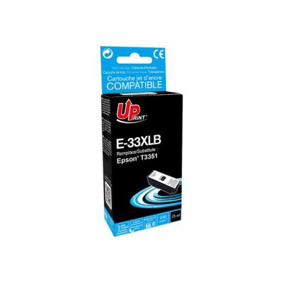 UPrint E-33XLB - XL - zwart - gereviseerd - inktcartridge (alternatief voor: Epson 33XL, Epson T3351)