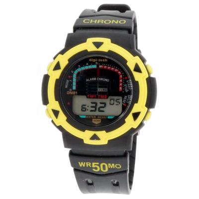 Montre Digi-Tech /DT102930 en Caoutchouc Noir