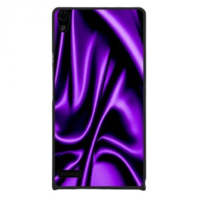 Coque rigide pour Huawei Ascend P6 avec impression Motifs soie drapée mauve