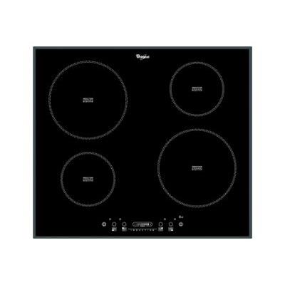 Whirlpool ACM 806/BA - Table de cuisson à induction - 4 plaques de cuisson - Niche - largeur : 67 cm - profondeur : 59 cm - avec bord à facettes - noir