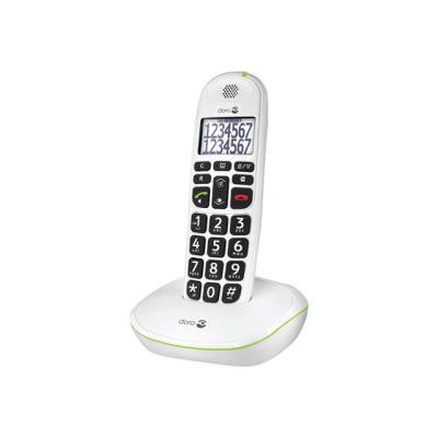 DORO PhoneEasy 110 - Snoerloze telefoon met nummerherkenning/wachtstand - DECTGAP - wit