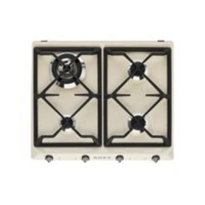 SMEG  Table de cuisson gaz  SR964PGH 4 foyers Cr&egrave;me