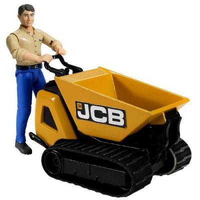 Bruder - Moto benne JCB HTD-5 avec figurine bworld